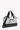 Angled front view of Sherpani Anti-Theft bag, the Boston AT in Sterling. The bag features a light grey front panel with black accents. This Anti-Theft travel crossbody includes security features for safe travels and an adjustable crossbody strap. #color_sterling