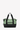 Flat front view of Sherpani Anti-Theft bag, the Eclipse AT in Basil. The bag features a soft green front panel with black accents. There is an external pouch on the front of the bag. The bag features an adjustable crossbody strap. #color_basil