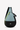 Flat front view of Sherpani's bag, the Esprit in St. Lucia. The teardrop shaped bag is two-toned: the top half of the bag is aqua blue accented by a light green trim and the bottom half of the bag is black. There is a small zipper pocket on the front of the bag, the main zipper compartment in the middle, and another zipper pocket towards the back of the bag. A branded Sherpani keychain is clipped to the upper right corner. #color_st-lucia