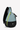 Angled front view of Sherpani's bag, the Esprit in St. Lucia. The teardrop shaped bag is two-toned: the top half of the bag is aqua blue accented by a light green trim and the bottom half of the bag is black. There is a small zipper pocket on the front of the bag, the main zipper compartment in the middle, and another zipper pocket towards the back of the bag. #color_st-lucia