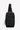 Flat front view of Sherpani mini sling bag, the Metro in Carbon. This Anti-Theft sling includes security features for safe travels and an adjustable crossbody strap that can convert the Metro for left-handed users.  #color_carbon-metal-metal
