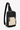 Angled front view of Sherpani mini sling backpack, the Metro in Straw. This Anti-Theft sling includes security features for safe travels and an adjustable crossbody strap that can convert the Metro to a left-handed design. #color_straw-metal
