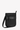 Angled front view of Sherpani Anti-Theft bag, the Prima AT in Carbon, which features a solid black design. There is an external pouch on the front of the bag that sits below a locking zipper compartment. The bag features an adjustable crossbody strap. #color_carbon-metal