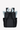 Back view of Sherpani's fold over backpack, the Sedona in St. Lucia. The back of the bag is black. The bag has padded/adjustable backpack straps and luggage pass through feature. #color_st-lucia