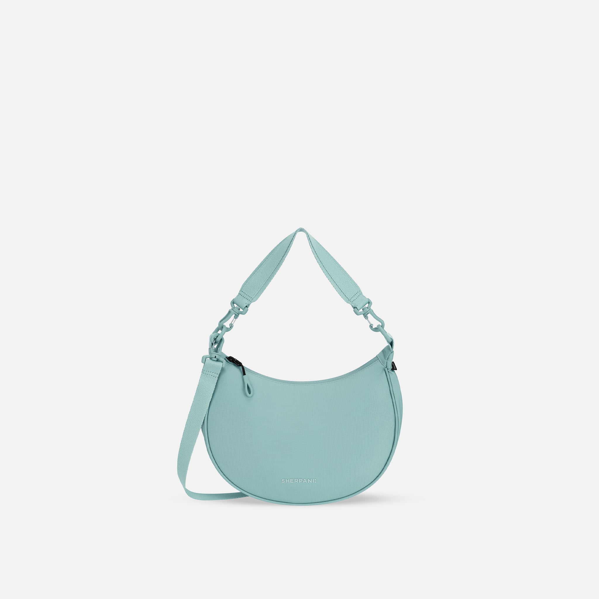 Surf Blue Medium Crescent Crossbody Bag | Sherpani Mina Surf Blue Medium Crescent Crossbody Bag | Sherpani Mina
