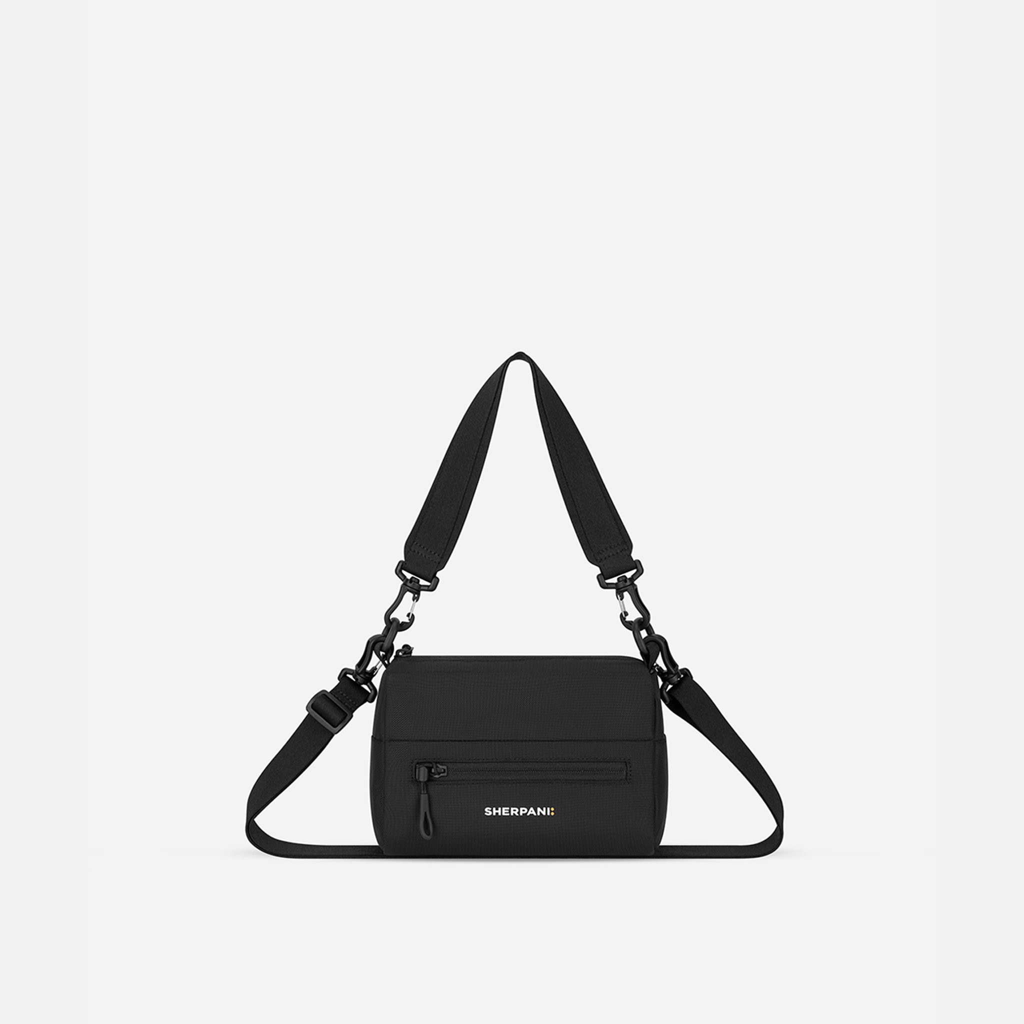 black crossbody bag travel Leather Cross Body Four Zipper Small Purse - The pouchs distinctive silhouette mirrors Antlers Icon Stripe suitcase Victorinox Travel Essentials Crossbody Bag