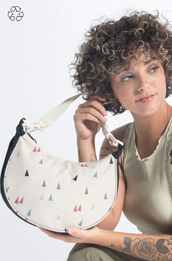 MINA CRESCENT BAG IN TERRAZZO