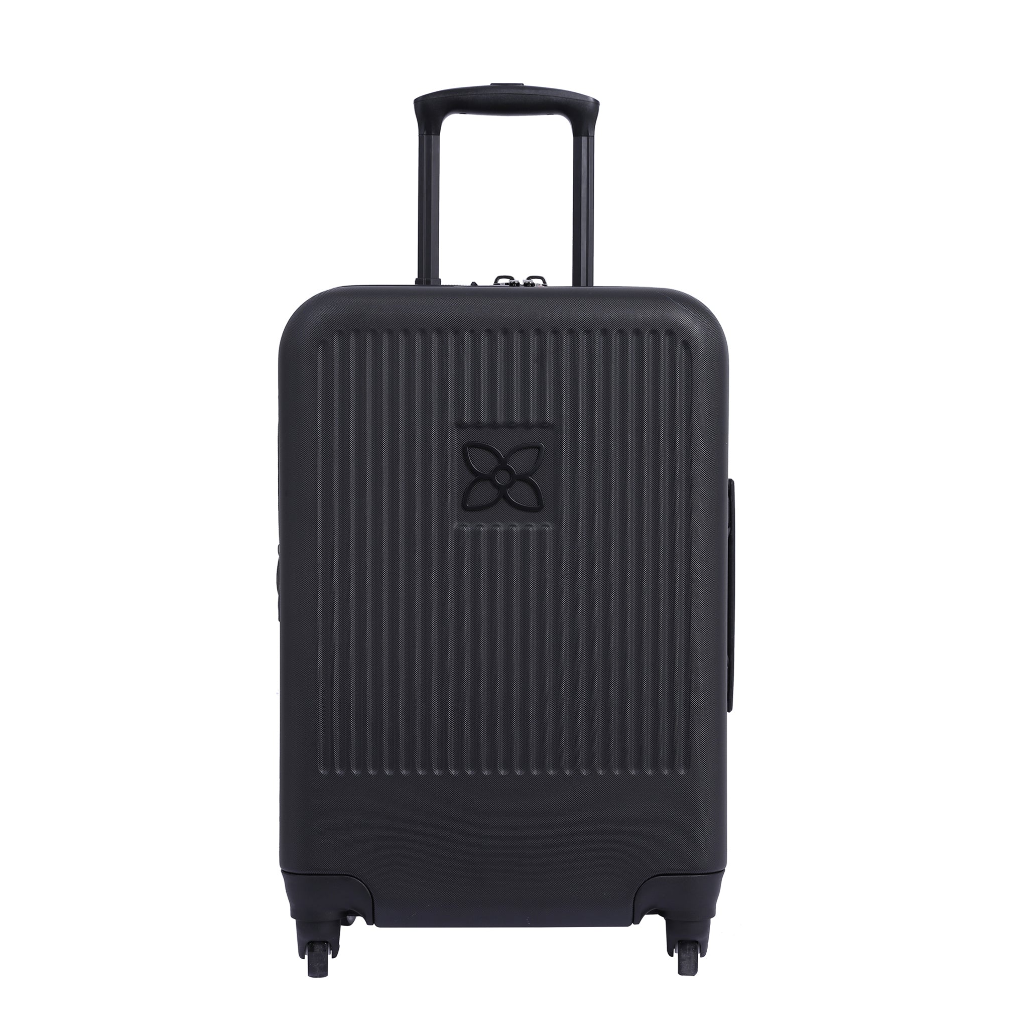 Sherpani hard shell luggage the Meridian. Part of Sherpani Travel Carry on Bundle in Classic Black. 