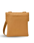 Back view of Sherpani crossbody, the Pica in Sundial. The back of the bag features an external pouch.