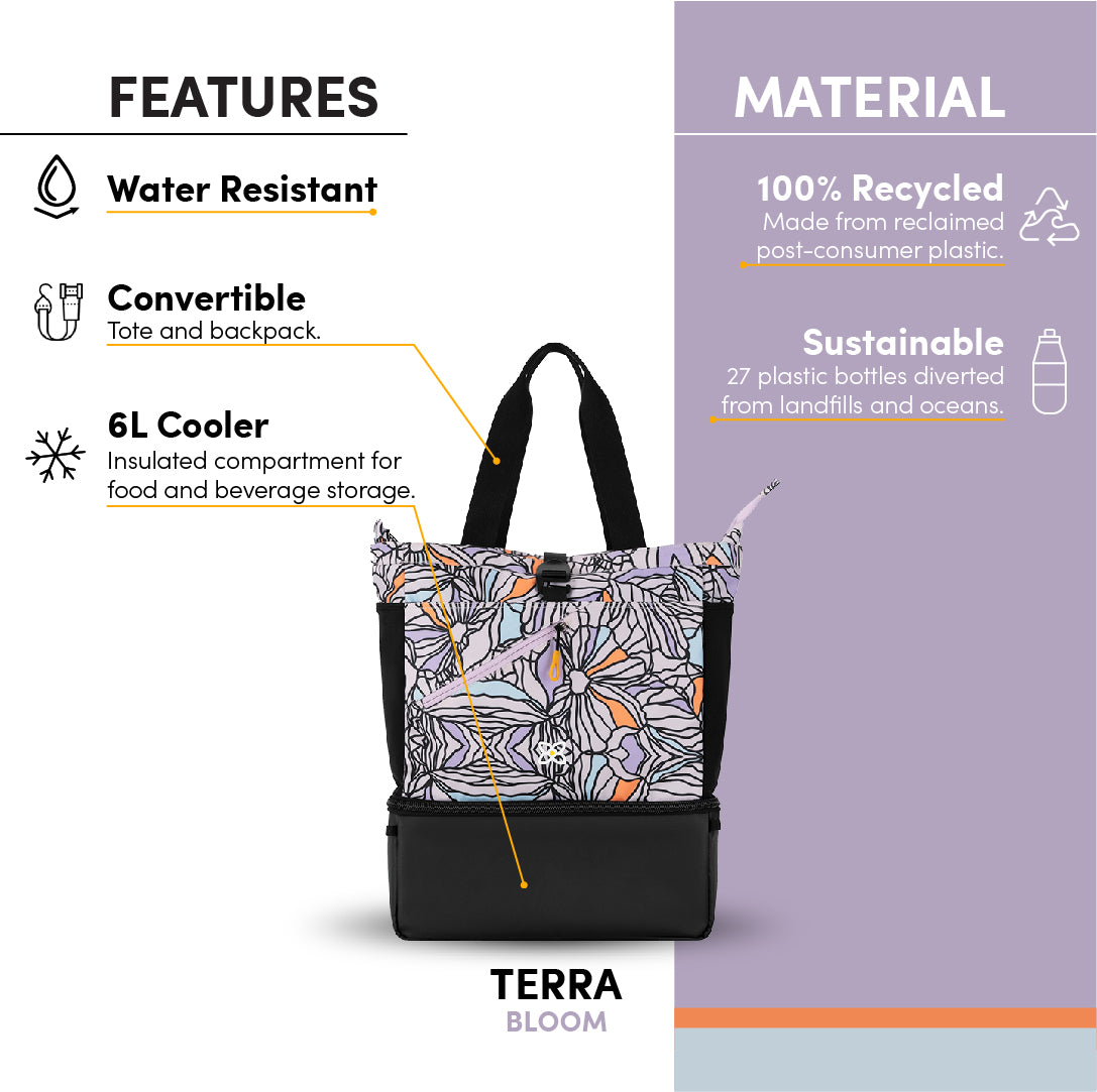 Tote bag with insulated 2025 compartment