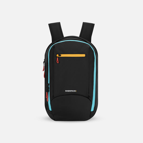 Chromatic Black Travel Personal Item Backpack| Sherpani Crew