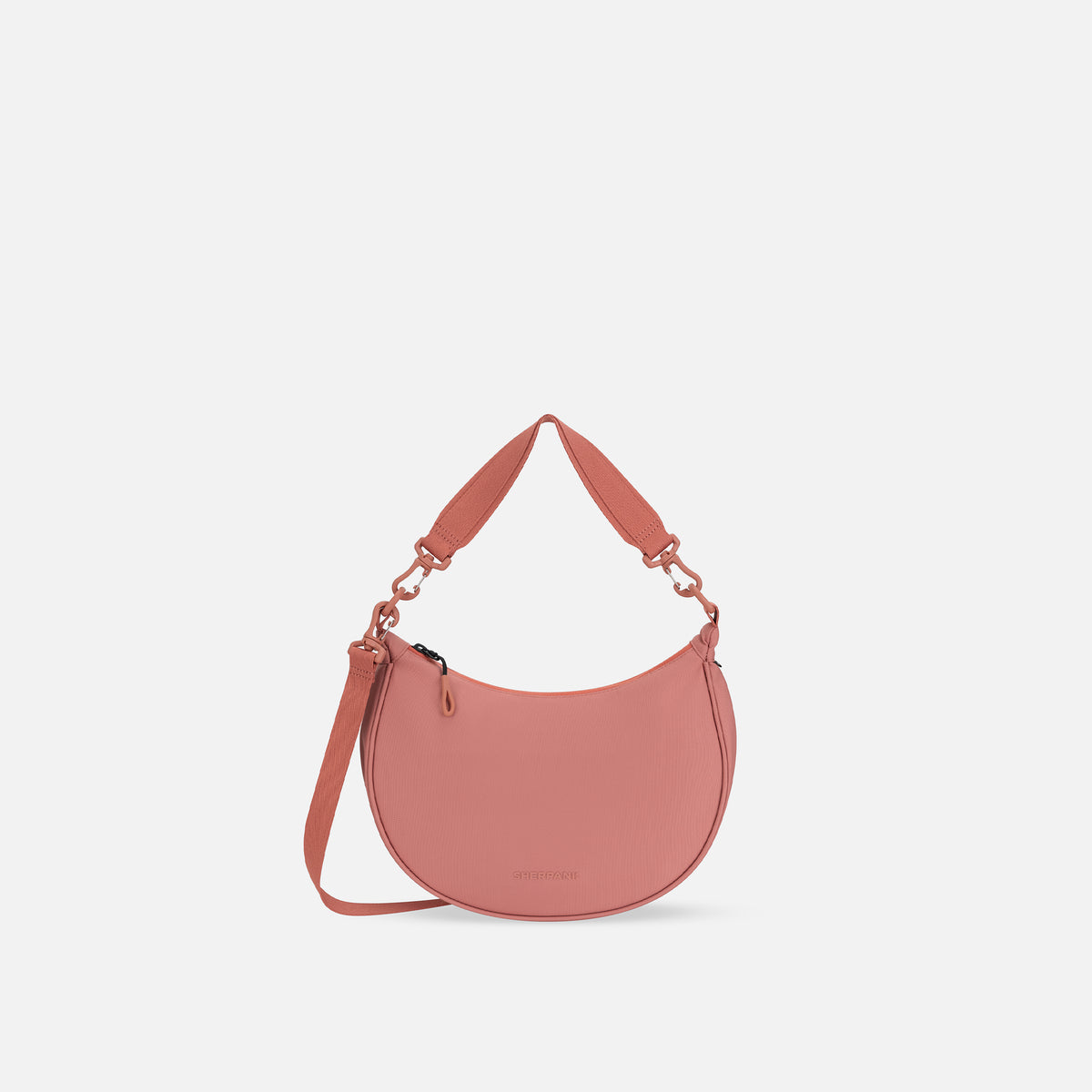Desert Pink Medium Crescent Crossbody Bag | Sherpani Mina