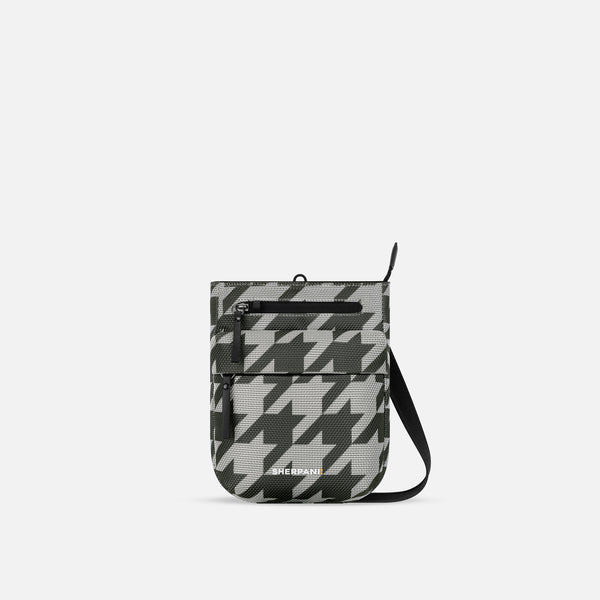 Houndstooth Print RFID Crossbody Bag | Sherpani Prima AT