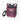 A Sherpani Prima Smoky Orchid Anti-theft Travel Crossbody shown open with a passport, smartphone, airpods, and other essentials inside against a clean white background. #color_smoky-orchid-pink