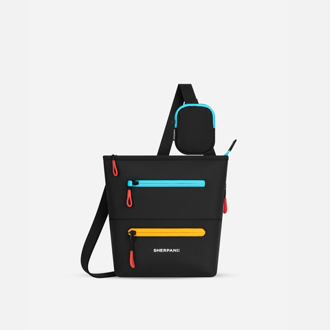 Chromatic Black Everyday RFID Crossbody Bag| Sherpani Sadie
