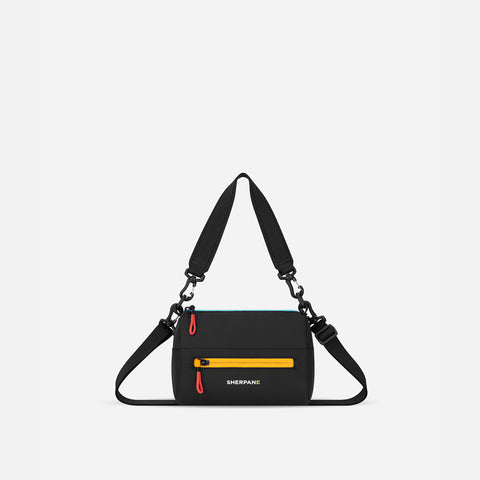 Chromatic Black Everyday Travel Shoulder Bag | Sherpani Skye