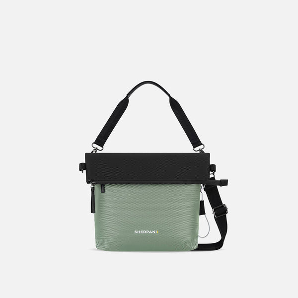 Aloe Mist Green Reversible Crossbody Bag | Sherpani Vale AT