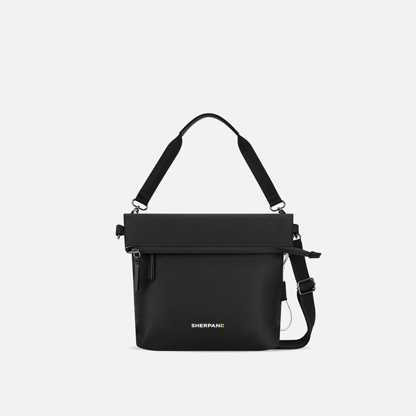 Black Anti-Theft Reversible Crossbody Tote| Sherpani Vale AT