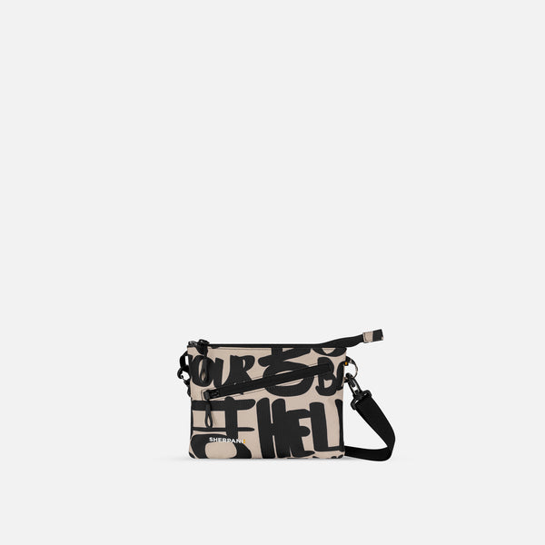 Chromatic Black Slim RFID Crossbody Bag| Sherpani Canada Zoom